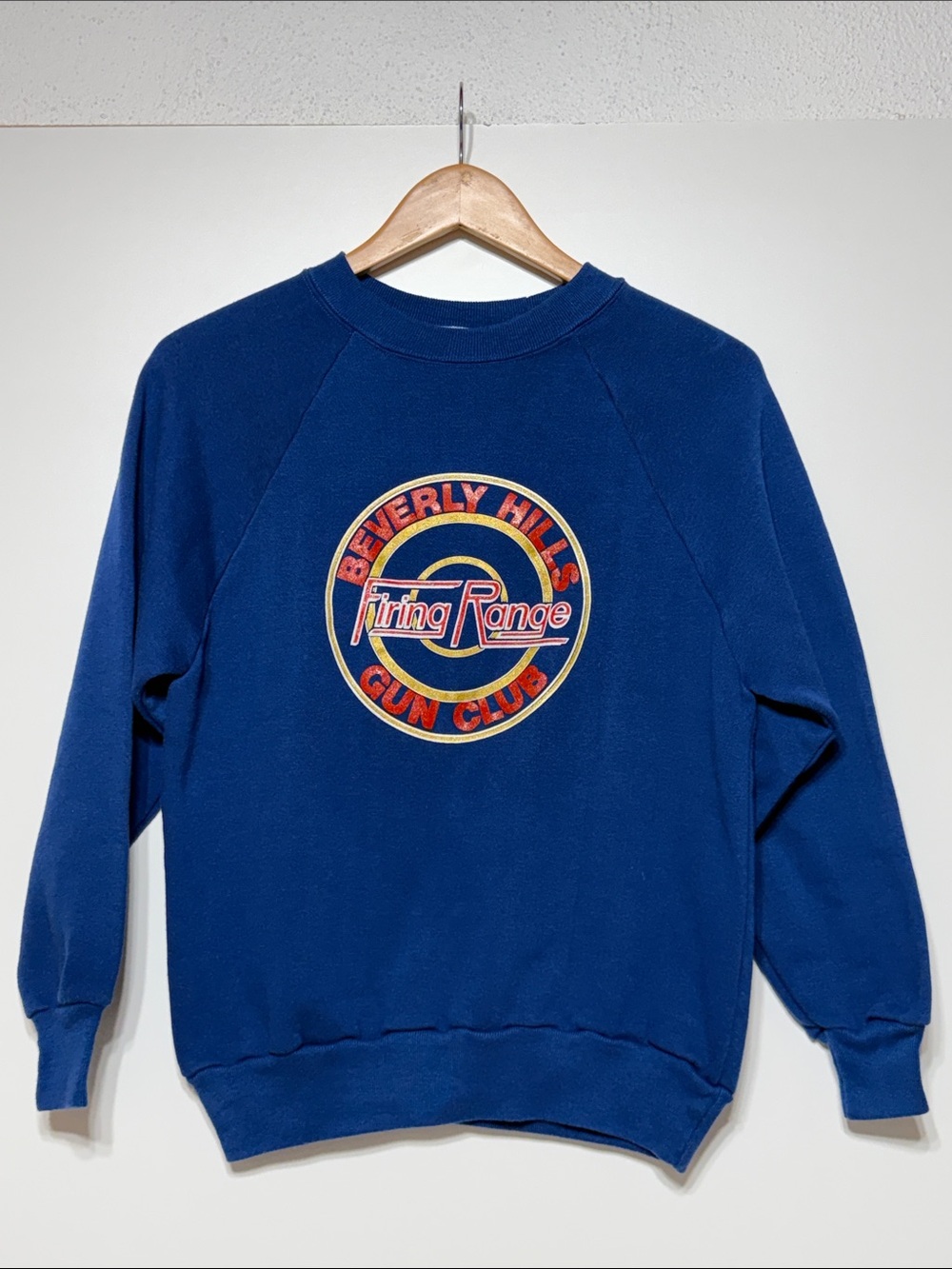 Vintage 80’s Beverly Hills Firing Range Gun Club Graphic Crewneck Unisex